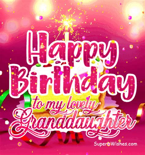 happy birthday granddaughter gif|More.